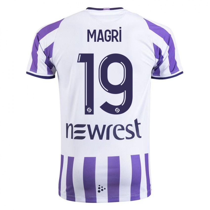 Niño Camiseta Frank Magri #19 Blanco 1ª Equipación 2023/24 La Camisa