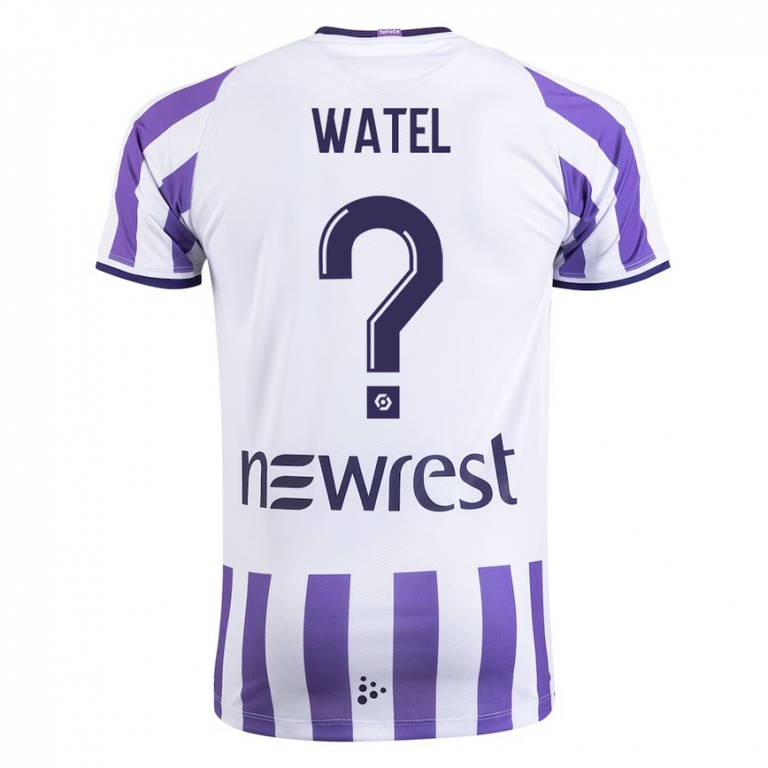 Niño Camiseta Kylian Watel #0 Blanco 1ª Equipación 2023/24 La Camisa