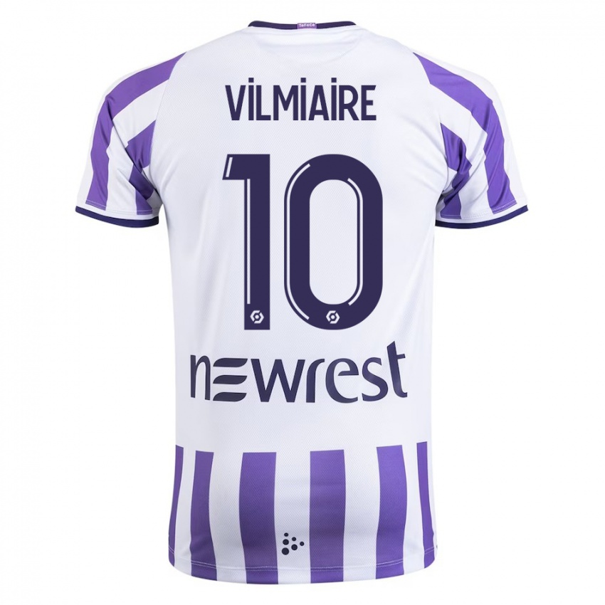 Niño Camiseta Kelly Vilmiaire #10 Blanco 1ª Equipación 2023/24 La Camisa