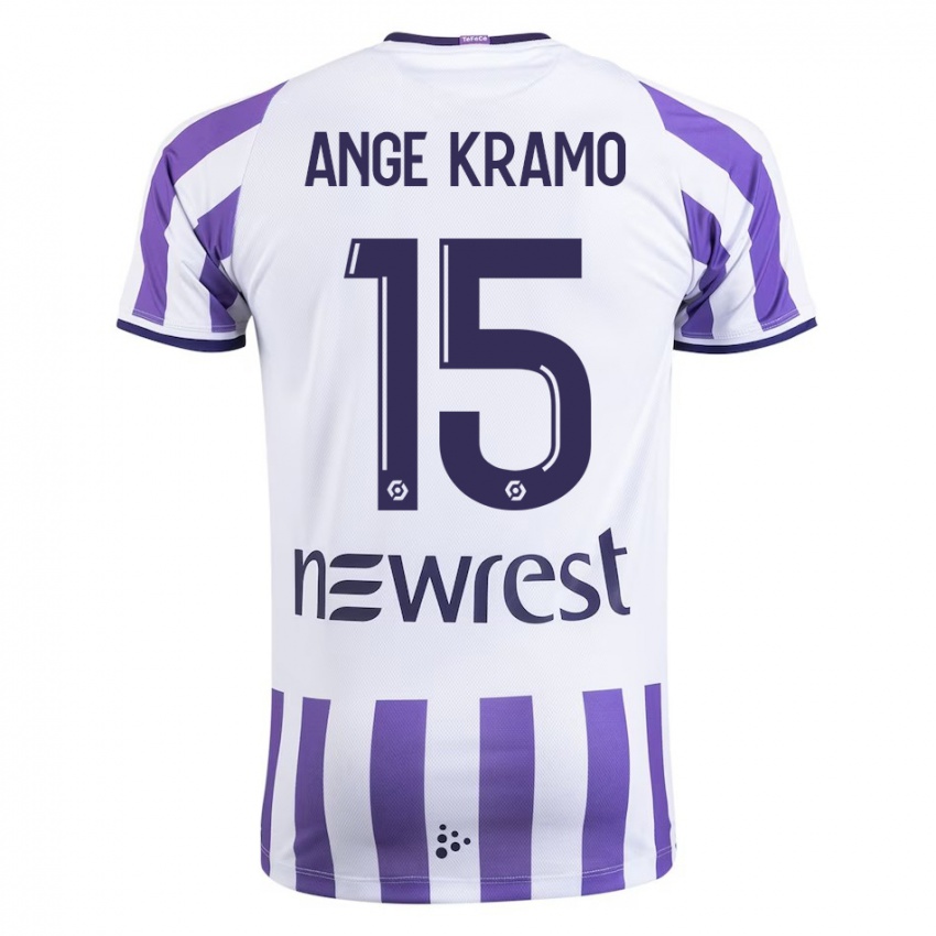 Niño Camiseta Marie Ange Kramo #15 Blanco 1ª Equipación 2023/24 La Camisa