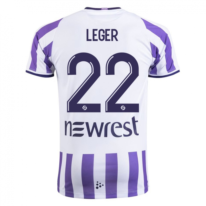 Niño Camiseta Christelle Léger #22 Blanco 1ª Equipación 2023/24 La Camisa