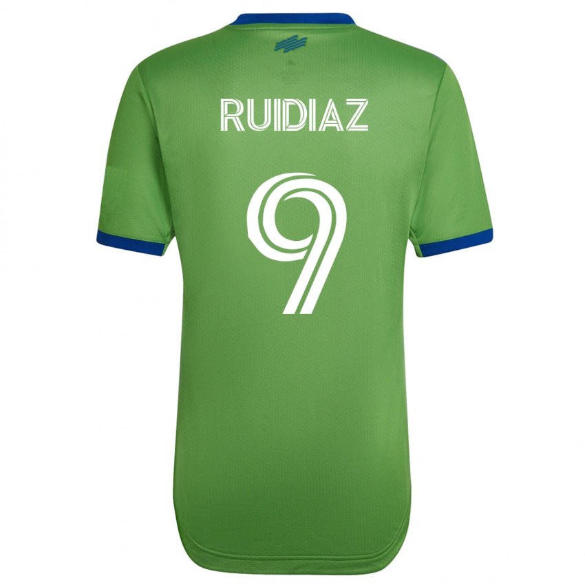 Niño Camiseta Raúl Ruidíaz #9 Verde 1ª Equipación 2023/24 La Camisa