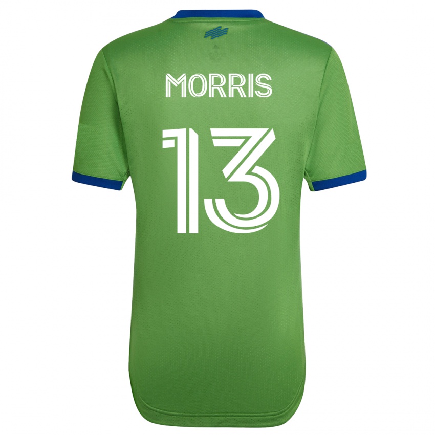 Niño Camiseta Jordan Morris #13 Verde 1ª Equipación 2023/24 La Camisa