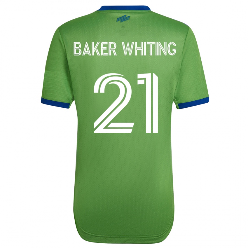 Niño Camiseta Reed Baker-Whiting #21 Verde 1ª Equipación 2023/24 La Camisa