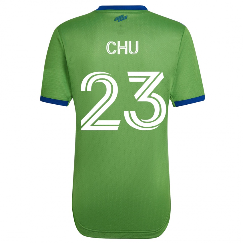 Niño Camiseta Léo Chú #23 Verde 1ª Equipación 2023/24 La Camisa