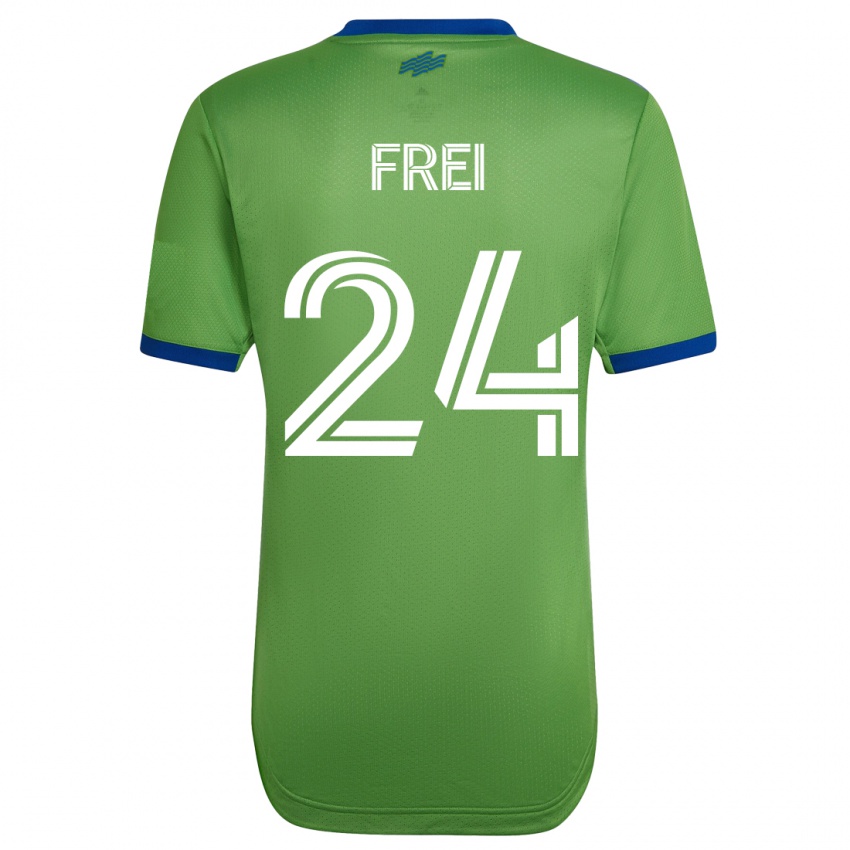 Niño Camiseta Stefan Frei #24 Verde 1ª Equipación 2023/24 La Camisa