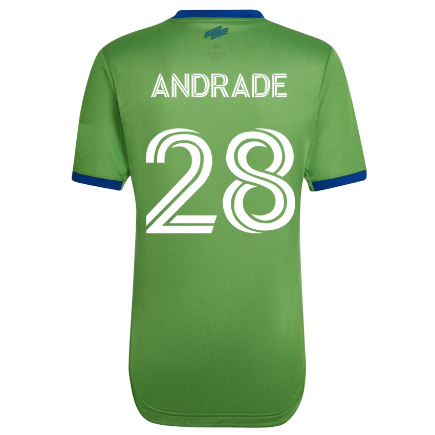 Niño Camiseta Yeimar Gómez Andrade #28 Verde 1ª Equipación 2023/24 La Camisa