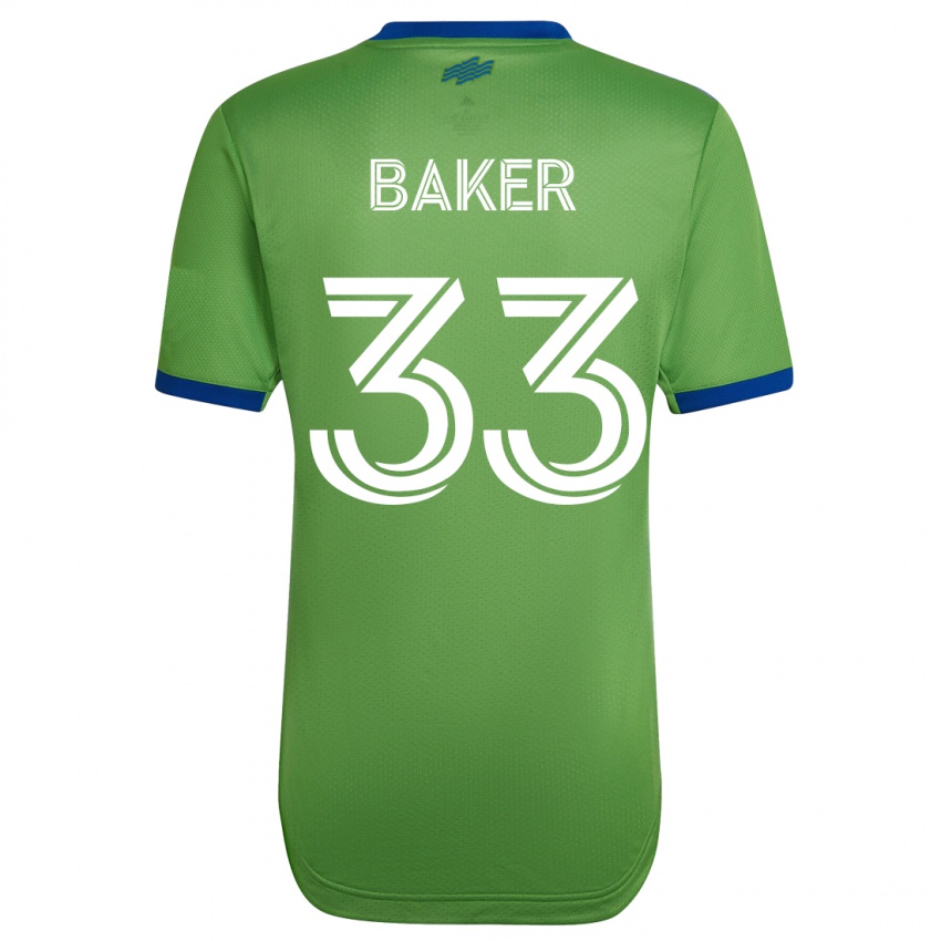 Niño Camiseta Cody Baker #33 Verde 1ª Equipación 2023/24 La Camisa