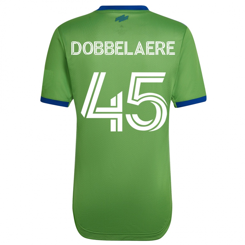 Niño Camiseta Ethan Dobbelaere #45 Verde 1ª Equipación 2023/24 La Camisa