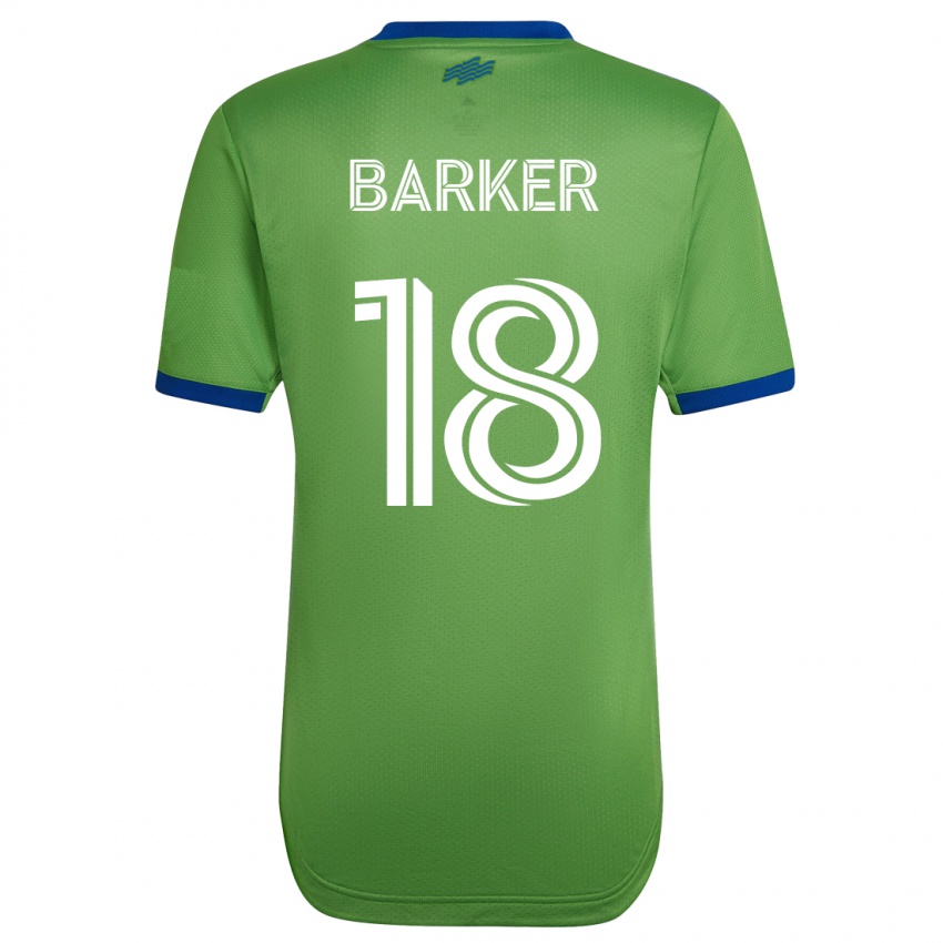 Niño Camiseta Alicia Barker #18 Verde 1ª Equipación 2023/24 La Camisa