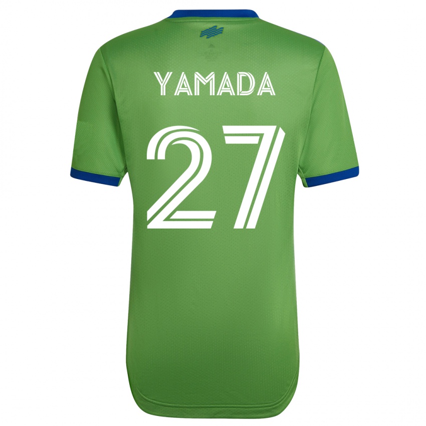 Niño Camiseta Hikari Yamada #27 Verde 1ª Equipación 2023/24 La Camisa