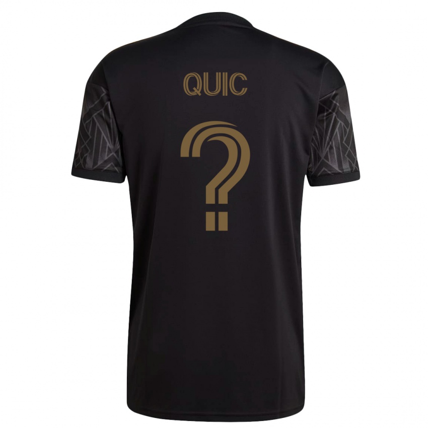 Niño Camiseta Matthew Quic #0 Negro 1ª Equipación 2023/24 La Camisa