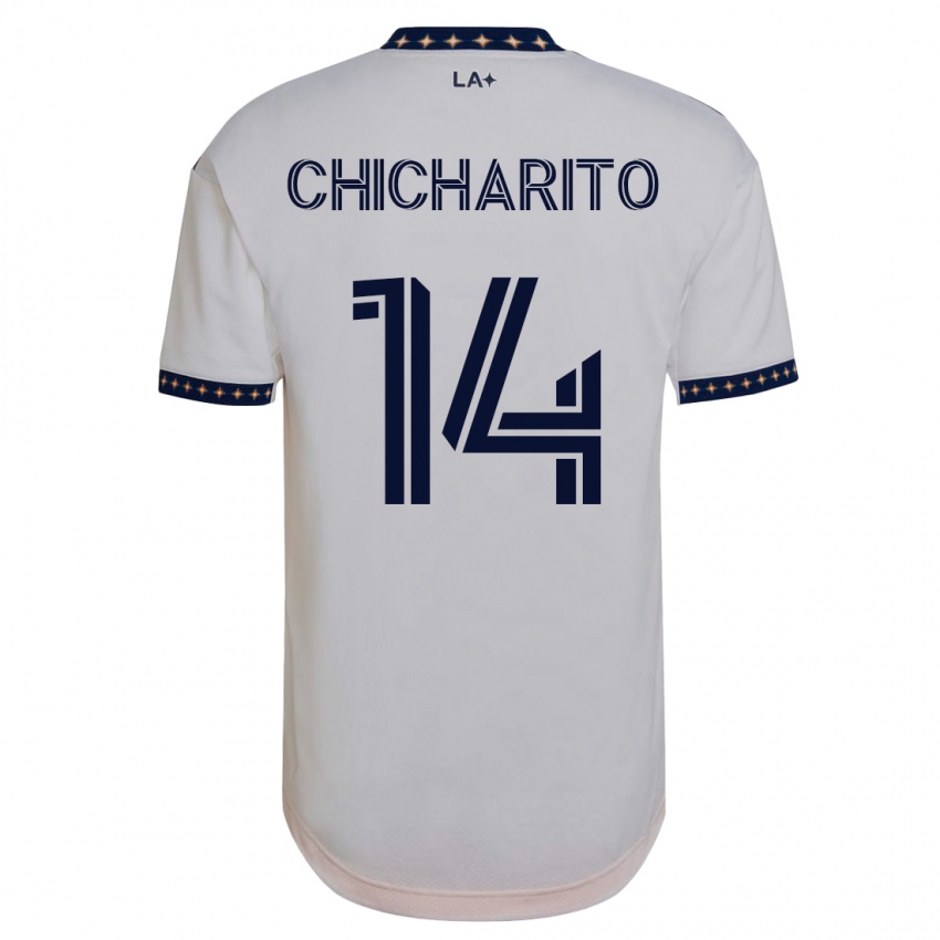 Niño Camiseta Chicharito #14 Blanco 1ª Equipación 2023/24 La Camisa