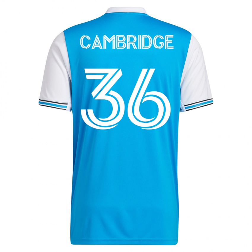 Niño Camiseta Brandon Cambridge #36 Azul 1ª Equipación 2023/24 La Camisa