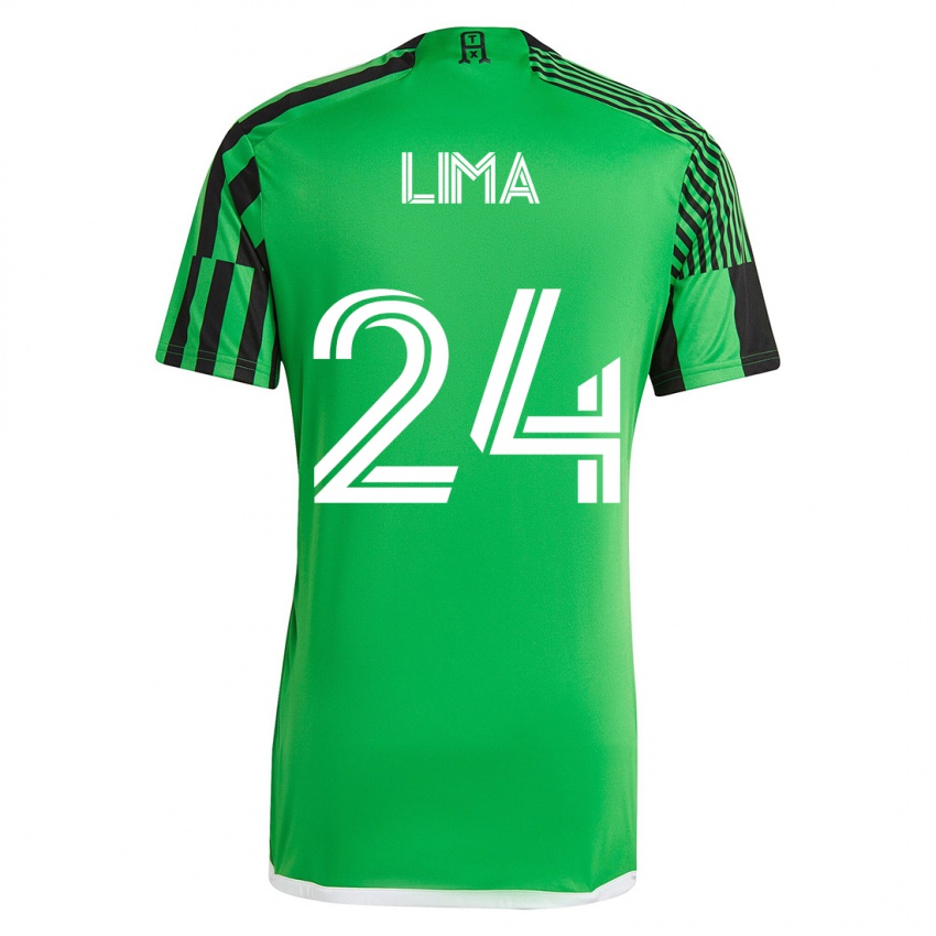 Niño Camiseta Nick Lima #24 Verde Negro 1ª Equipación 2023/24 La Camisa