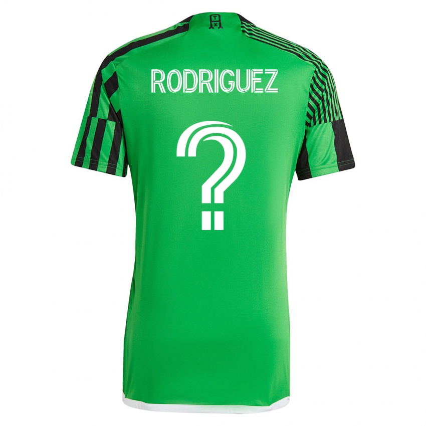 Niño Camiseta David Rodríguez #0 Verde Negro 1ª Equipación 2023/24 La Camisa
