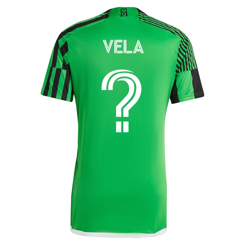 Niño Camiseta Christo Vela #0 Verde Negro 1ª Equipación 2023/24 La Camisa