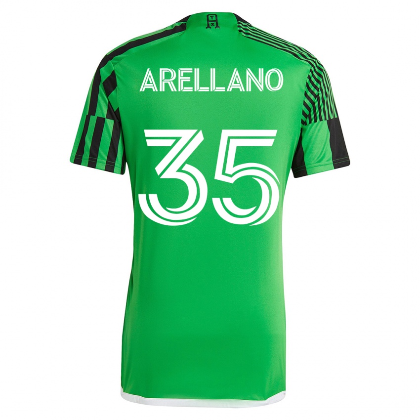 Niño Camiseta Bryan Arellano #35 Verde Negro 1ª Equipación 2023/24 La Camisa