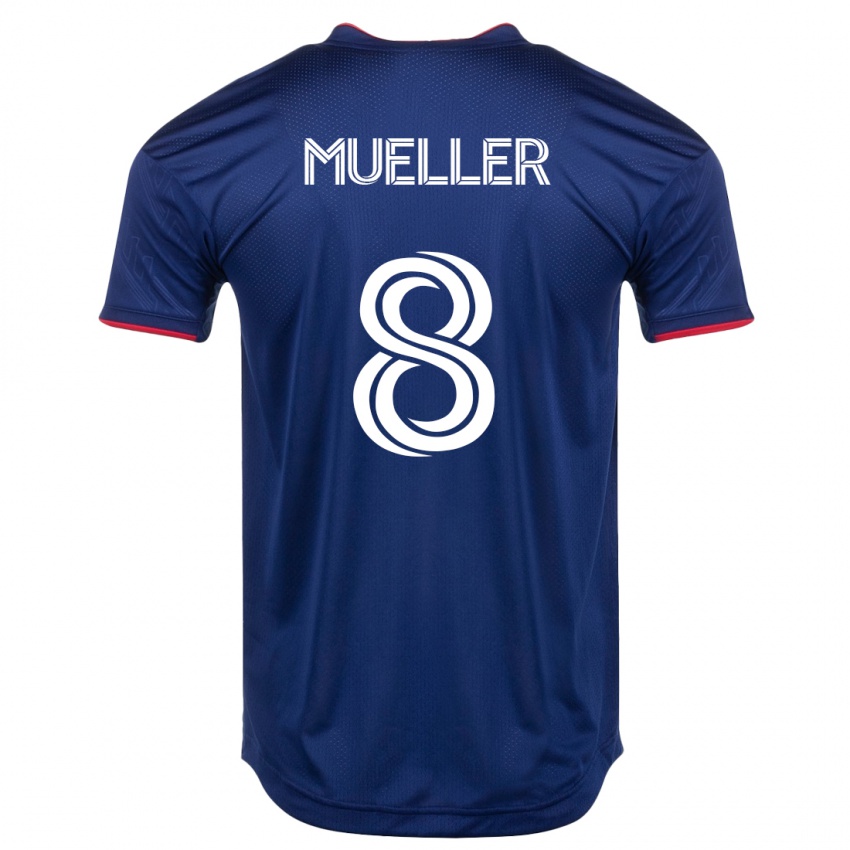 Niño Camiseta Chris Mueller #8 Armada 1ª Equipación 2023/24 La Camisa