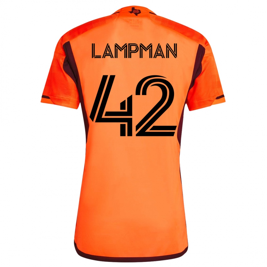 Niño Camiseta Tate Lampman #42 Naranja 1ª Equipación 2023/24 La Camisa