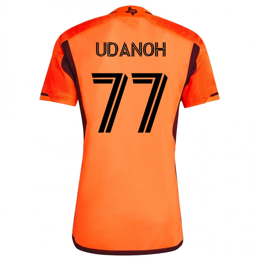Niño Camiseta Iffy Udanoh #77 Naranja 1ª Equipación 2023/24 La Camisa