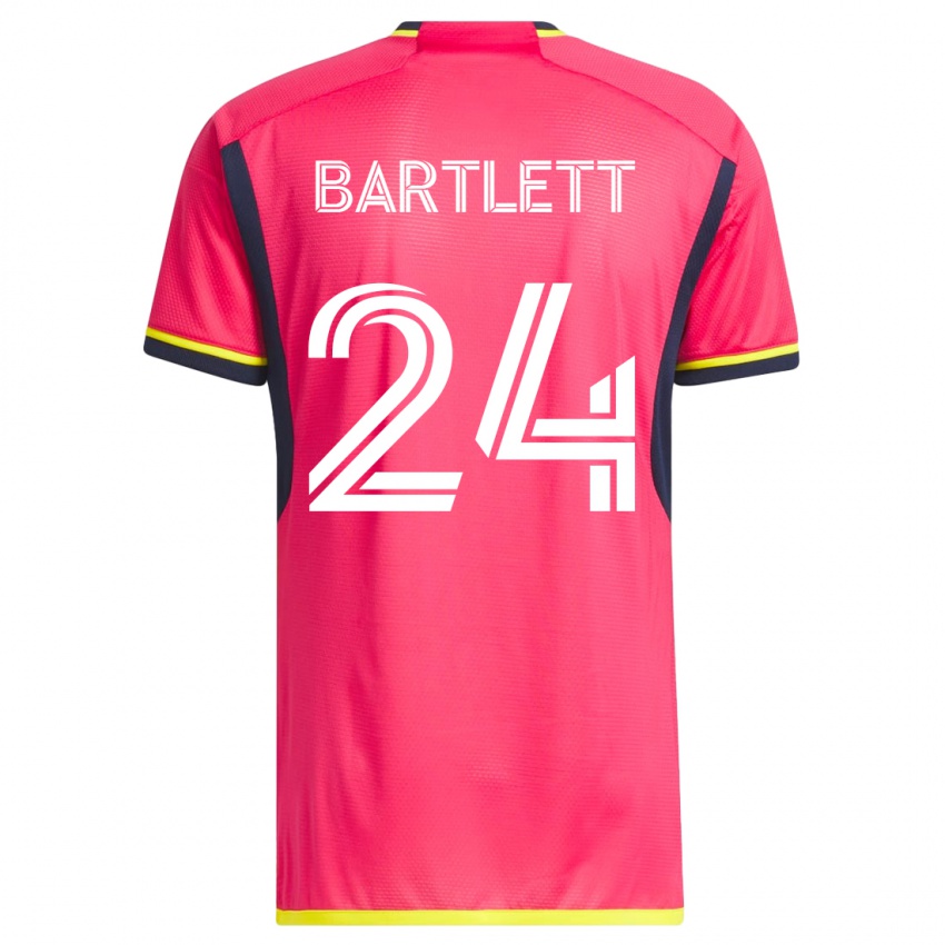 Niño Camiseta Lucas Bartlett #24 Rosa 1ª Equipación 2023/24 La Camisa