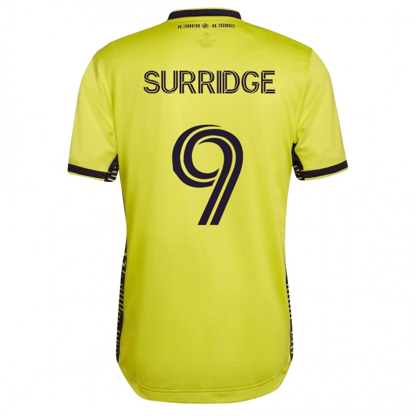 Niño Camiseta Sam Surridge #9 Amarillo 1ª Equipación 2023/24 La Camisa