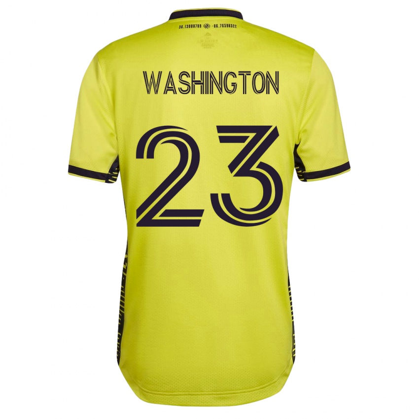 Niño Camiseta Taylor Washington #23 Amarillo 1ª Equipación 2023/24 La Camisa