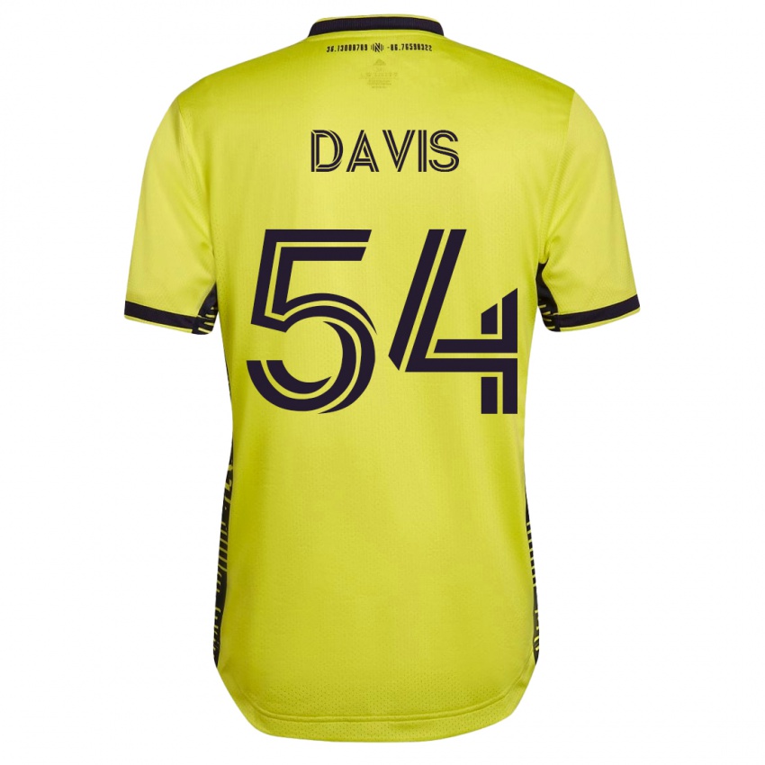 Niño Camiseta Sean Davis #54 Amarillo 1ª Equipación 2023/24 La Camisa