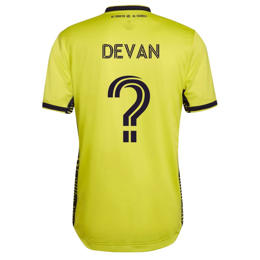 Niño Camiseta Liam Devan #0 Amarillo 1ª Equipación 2023/24 La Camisa