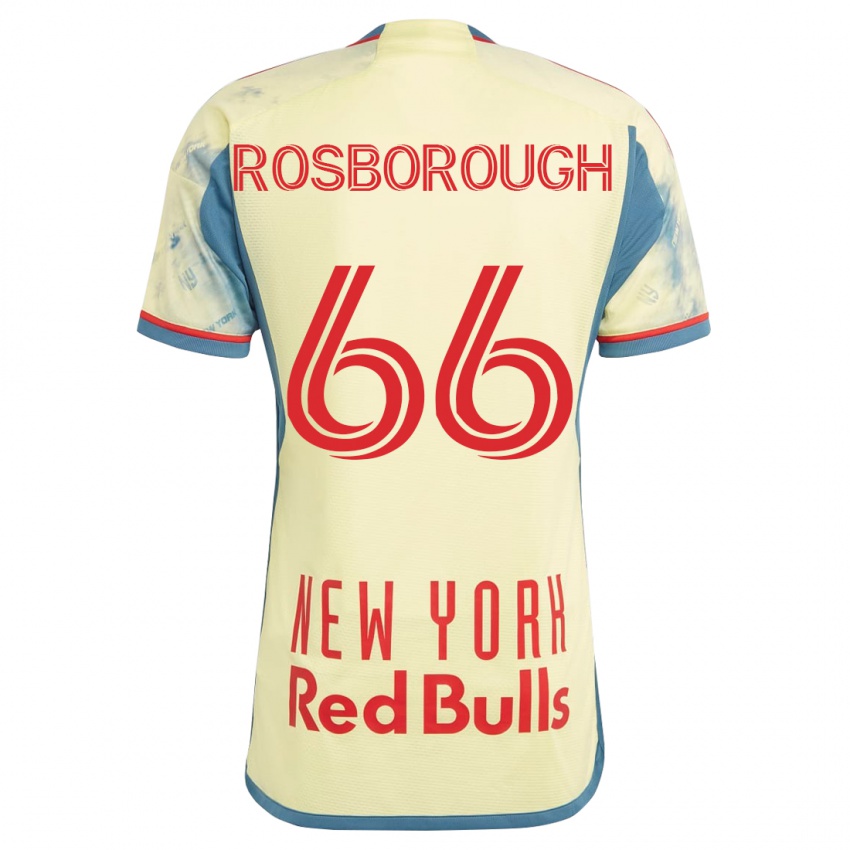 Niño Camiseta Tanner Rosborough #66 Amarillo 1ª Equipación 2023/24 La Camisa