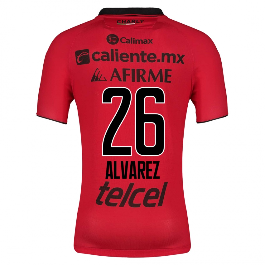 Niño Camiseta Efraín Álvarez #26 Rojo 1ª Equipación 2023/24 La Camisa