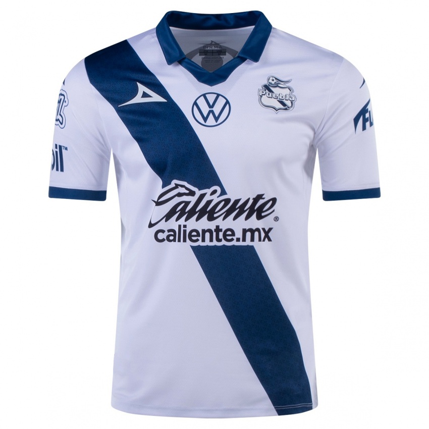 Niño Camiseta Brian Alavez #185 Blanco 1ª Equipación 2023/24 La Camisa