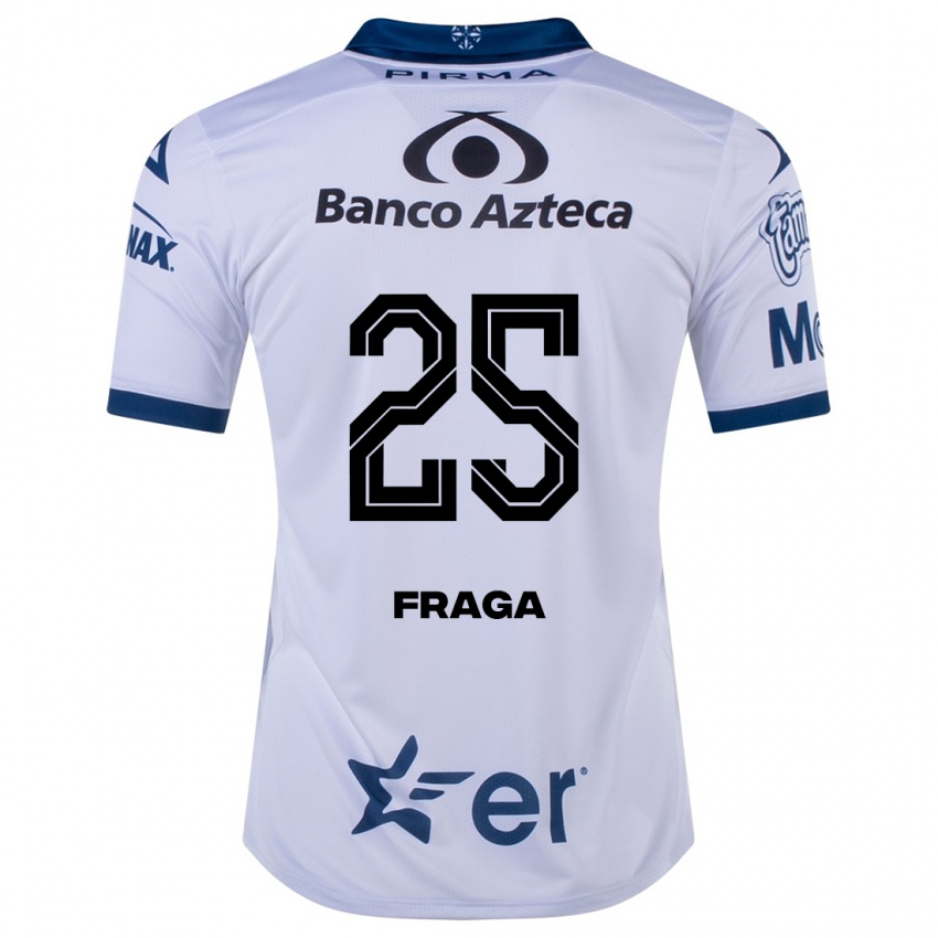 Niño Camiseta Miguel Fraga #25 Blanco 1ª Equipación 2023/24 La Camisa