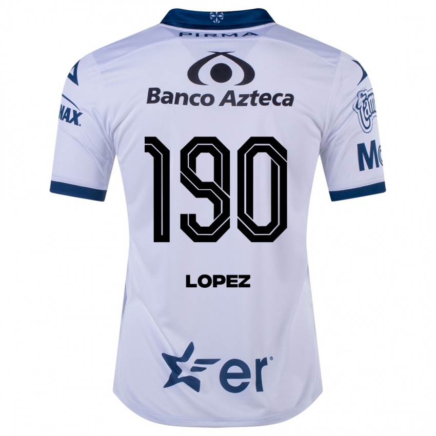 Niño Camiseta Josué López #190 Blanco 1ª Equipación 2023/24 La Camisa