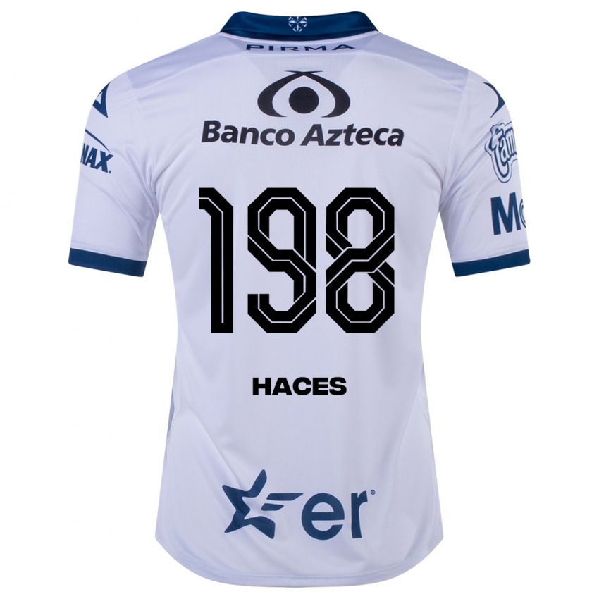 Niño Camiseta Daniel Haces #198 Blanco 1ª Equipación 2023/24 La Camisa