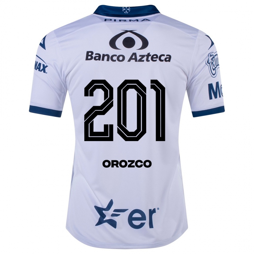 Niño Camiseta Fabrizzio Orozco #201 Blanco 1ª Equipación 2023/24 La Camisa