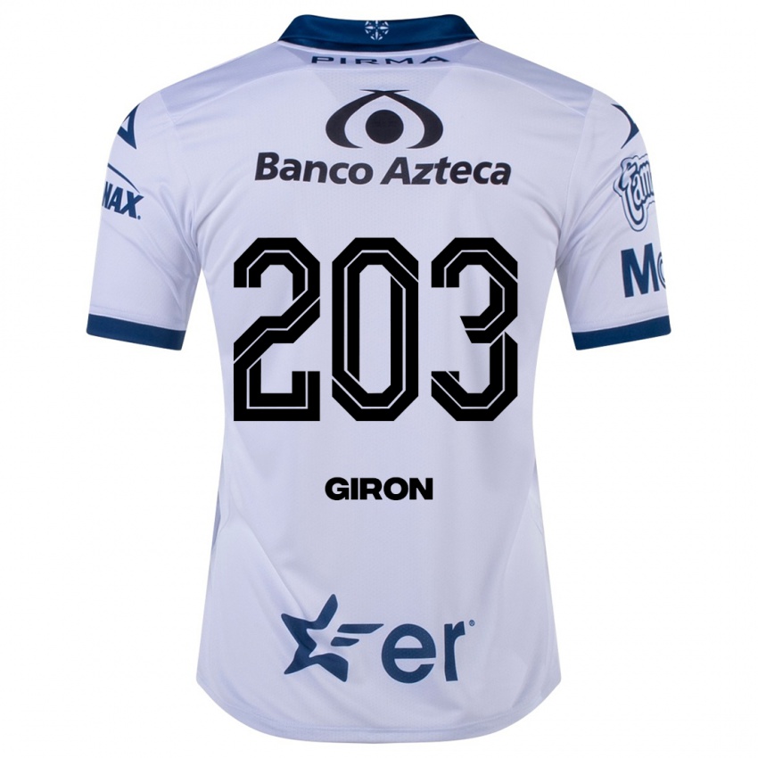 Niño Camiseta Randall Girón #203 Blanco 1ª Equipación 2023/24 La Camisa