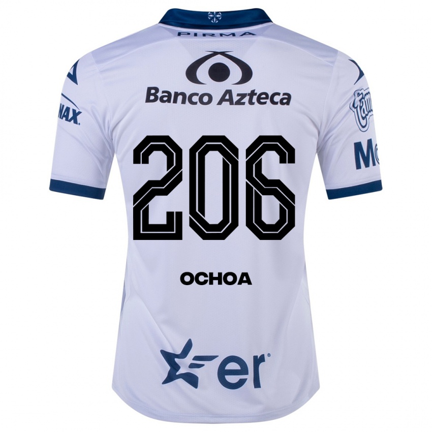 Niño Camiseta Barúc Ochoa #206 Blanco 1ª Equipación 2023/24 La Camisa