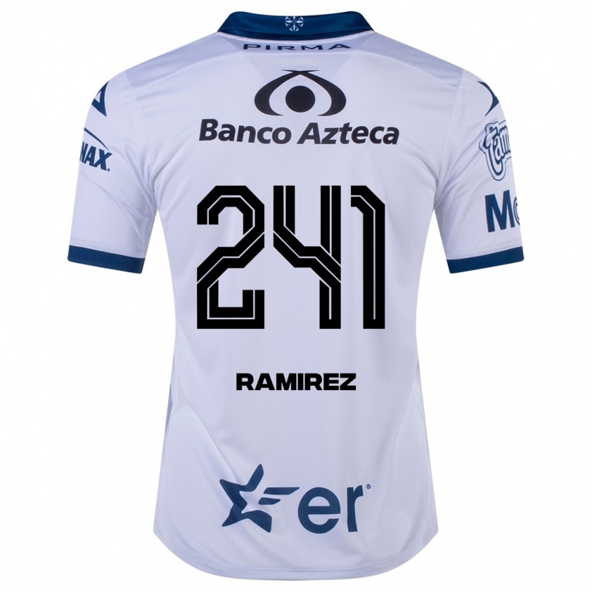Niño Camiseta Eduardo Ramírez #241 Blanco 1ª Equipación 2023/24 La Camisa