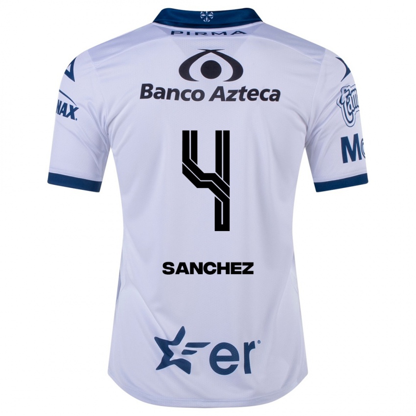 Niño Camiseta Liliana Sánchez #4 Blanco 1ª Equipación 2023/24 La Camisa