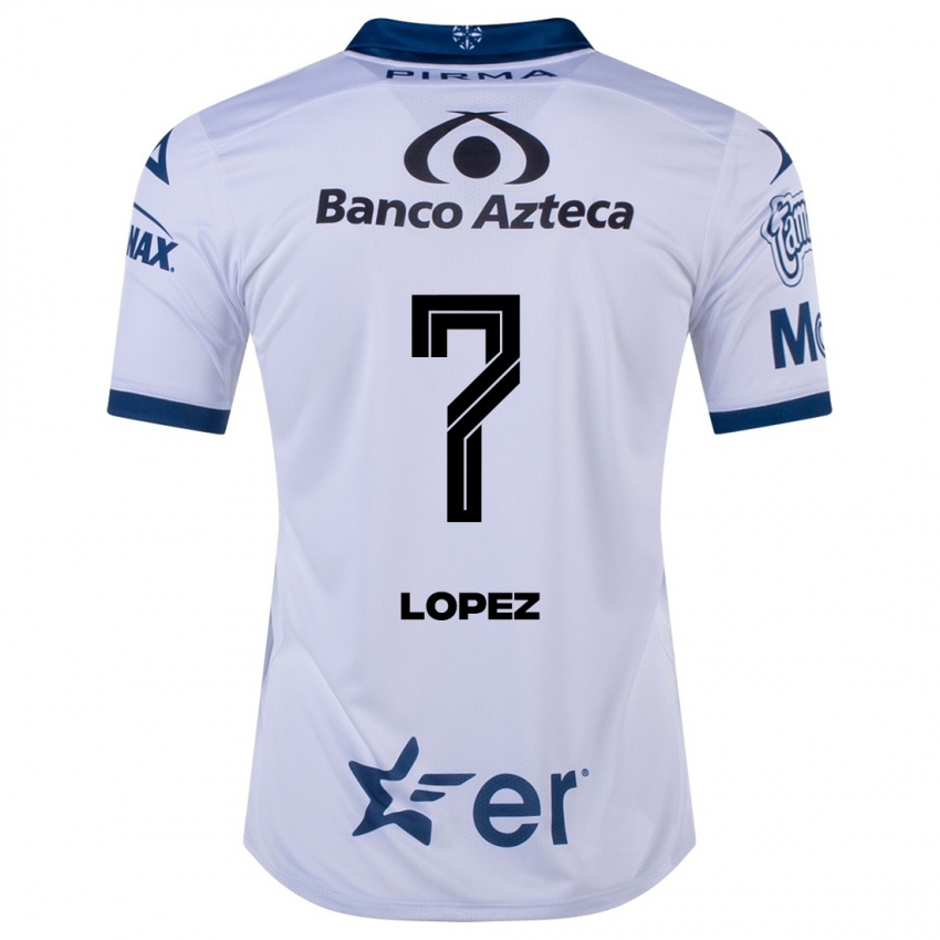 Niño Camiseta Viridiana López #7 Blanco 1ª Equipación 2023/24 La Camisa
