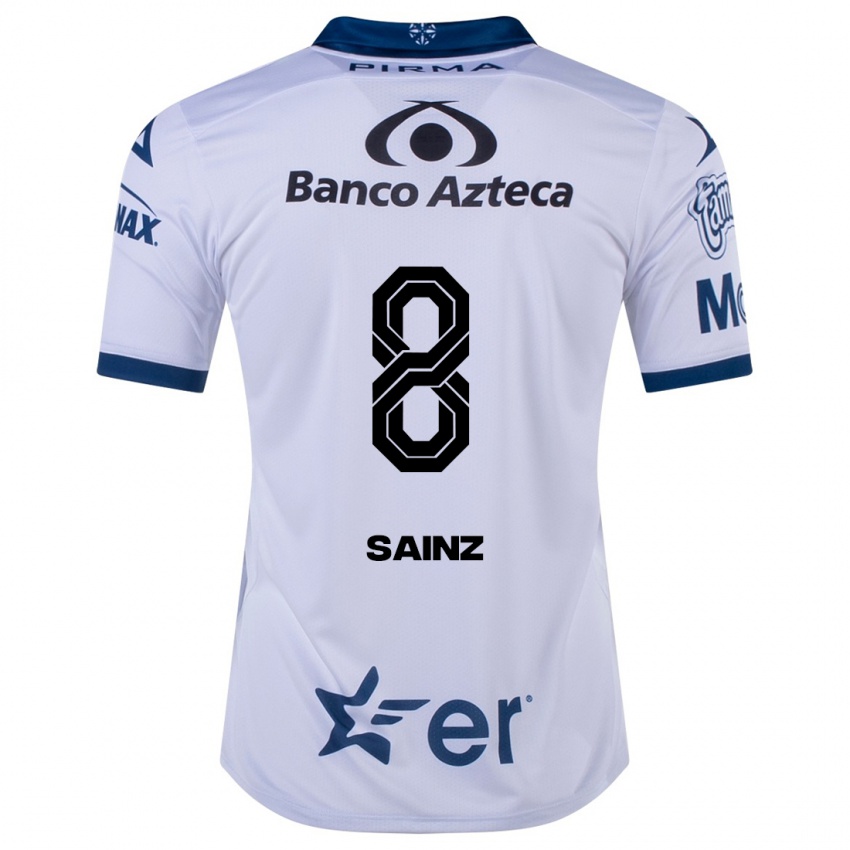 Niño Camiseta María Sainz #8 Blanco 1ª Equipación 2023/24 La Camisa