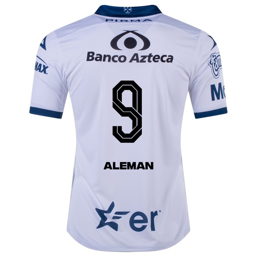 Niño Camiseta Nelly Alemán #9 Blanco 1ª Equipación 2023/24 La Camisa