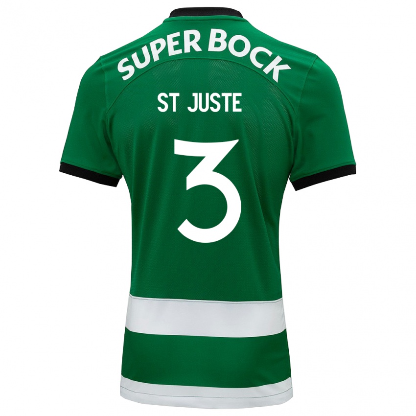 Niño Camiseta Jerry St. Juste #3 Verde 1ª Equipación 2023/24 La Camisa