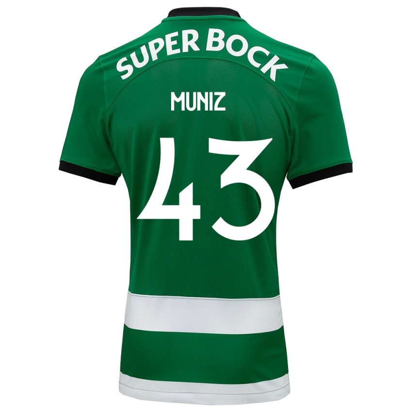 Niño Camiseta João Muniz #43 Verde 1ª Equipación 2023/24 La Camisa