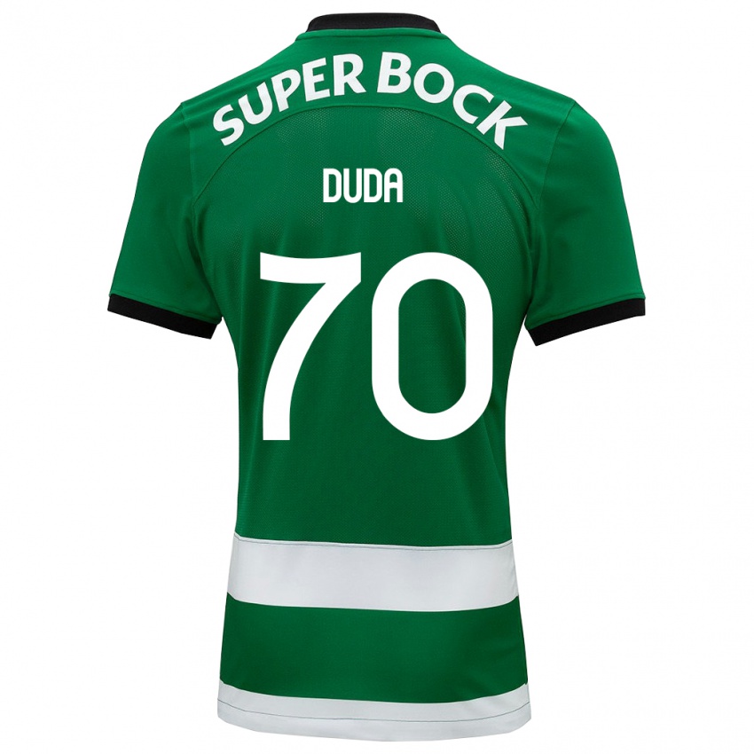 Niño Camiseta Dudá #70 Verde 1ª Equipación 2023/24 La Camisa