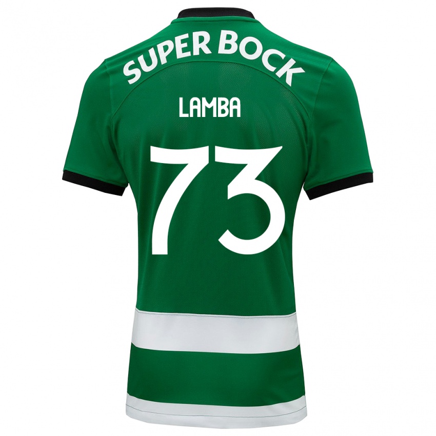 Niño Camiseta Chico Lamba #73 Verde 1ª Equipación 2023/24 La Camisa