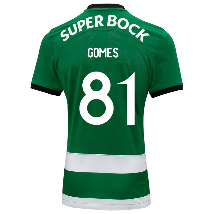 Niño Camiseta Salvador Gomes #81 Verde 1ª Equipación 2023/24 La Camisa