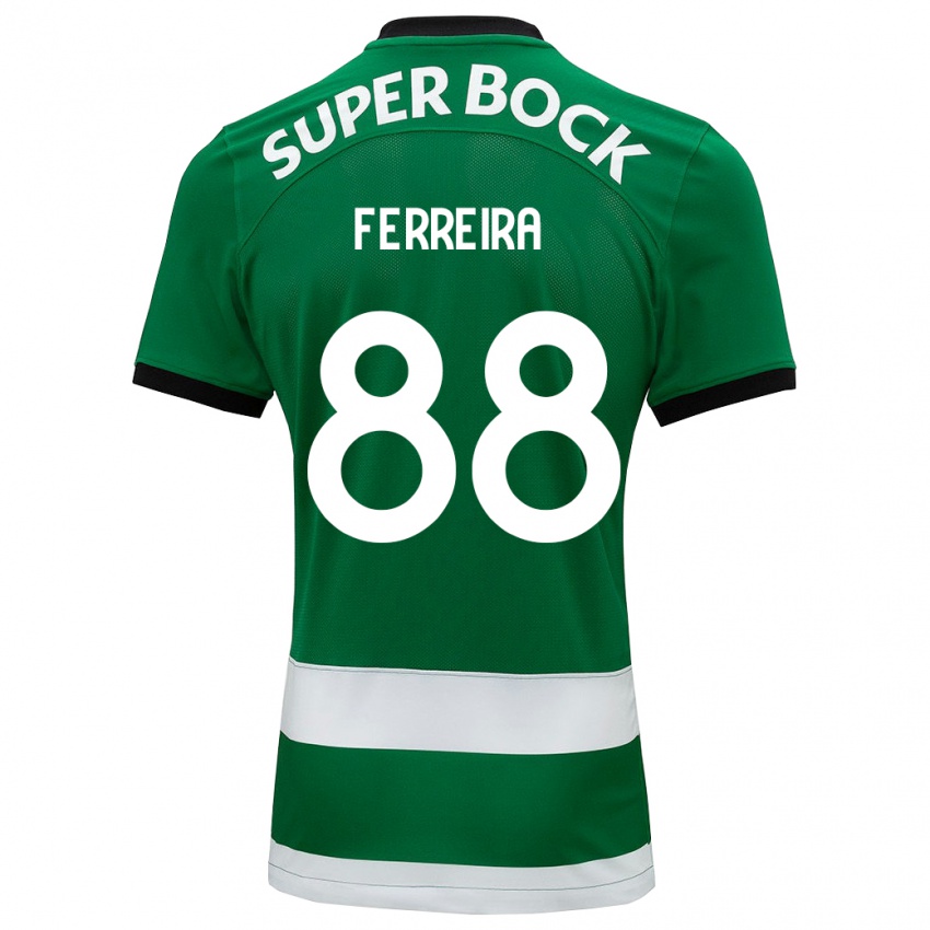 Niño Camiseta Tiago Ferreira #88 Verde 1ª Equipación 2023/24 La Camisa